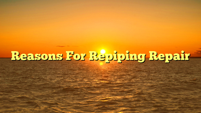 Reasons For Repiping Repair